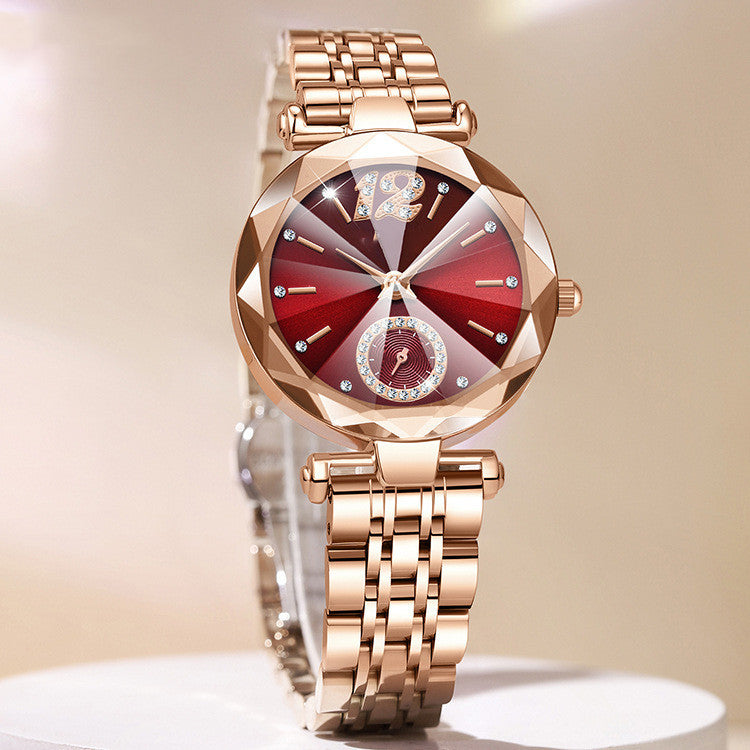 Women’s Fashion Diamond Gradient Glass Watch