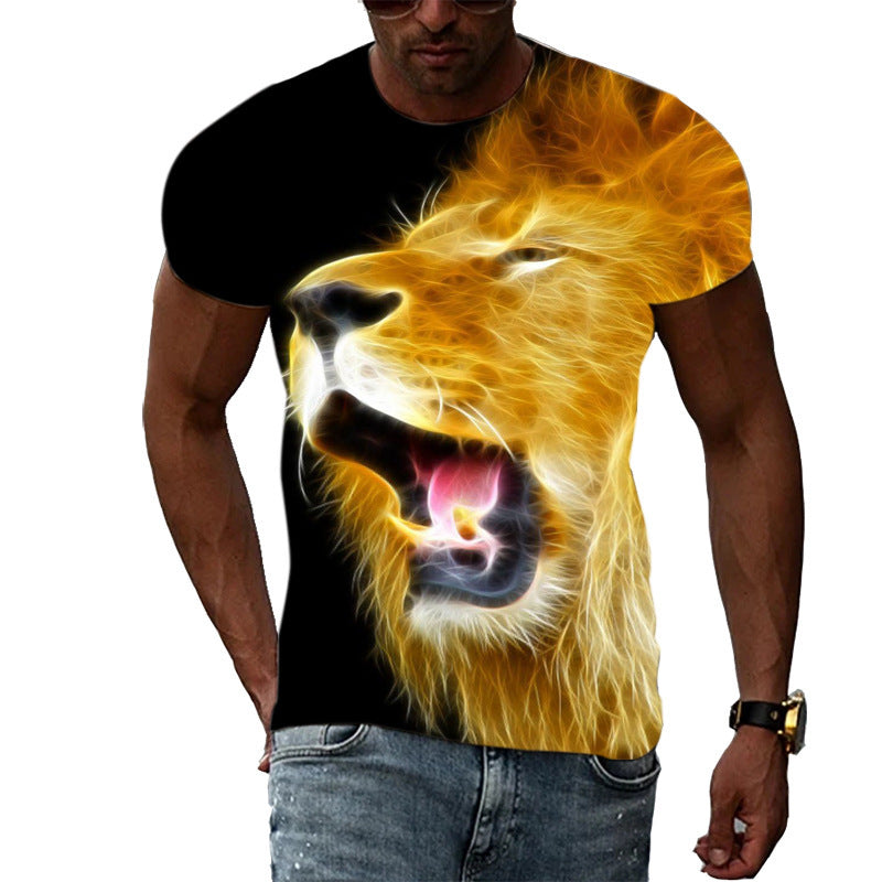 Men's Mesh Cartoon Anime T-shirt