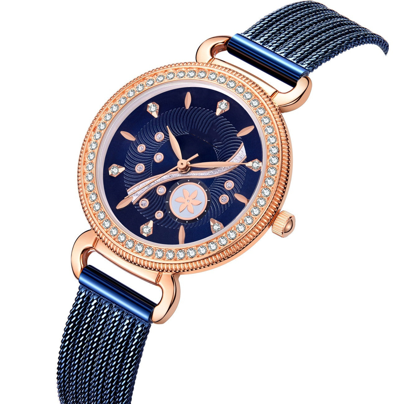 Diamond Steel Mesh Watch