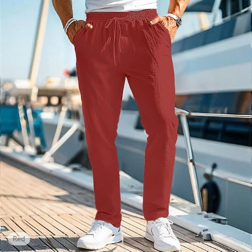 Men's Summer Elastic Waist Trousers