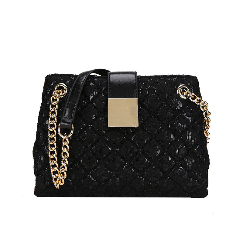 Vintage Lace Chain Shoulder Bag