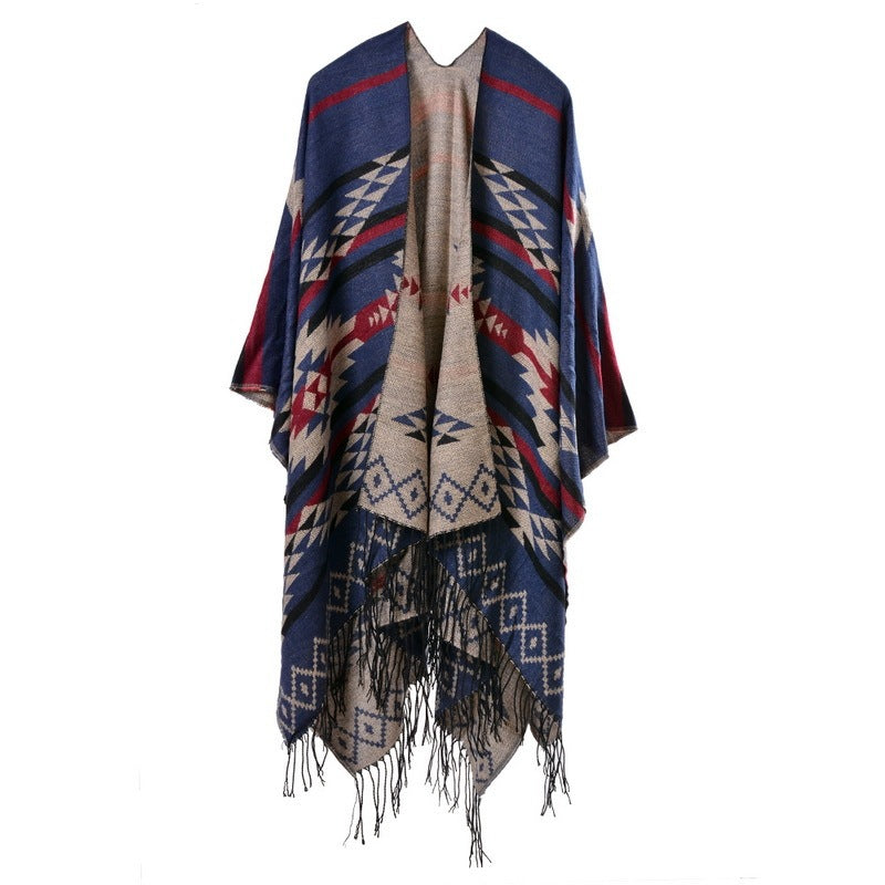 Diamond Fringe Shawl