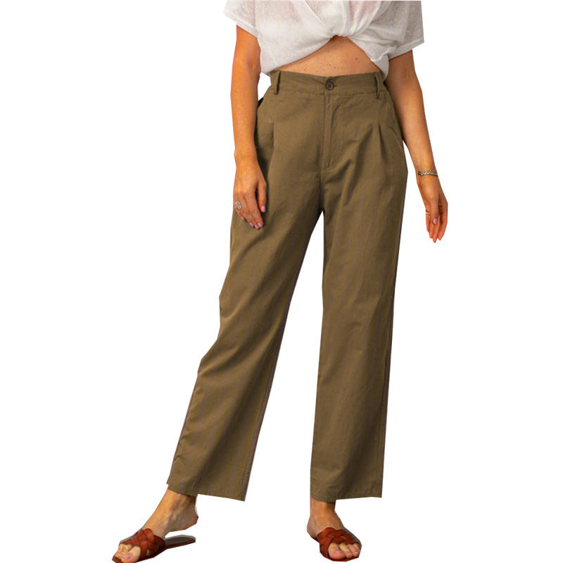 High Waist Loose Trousers