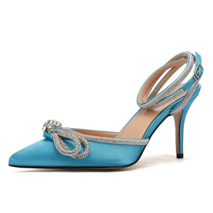 Silk Bandage Stiletto Heel Sandals