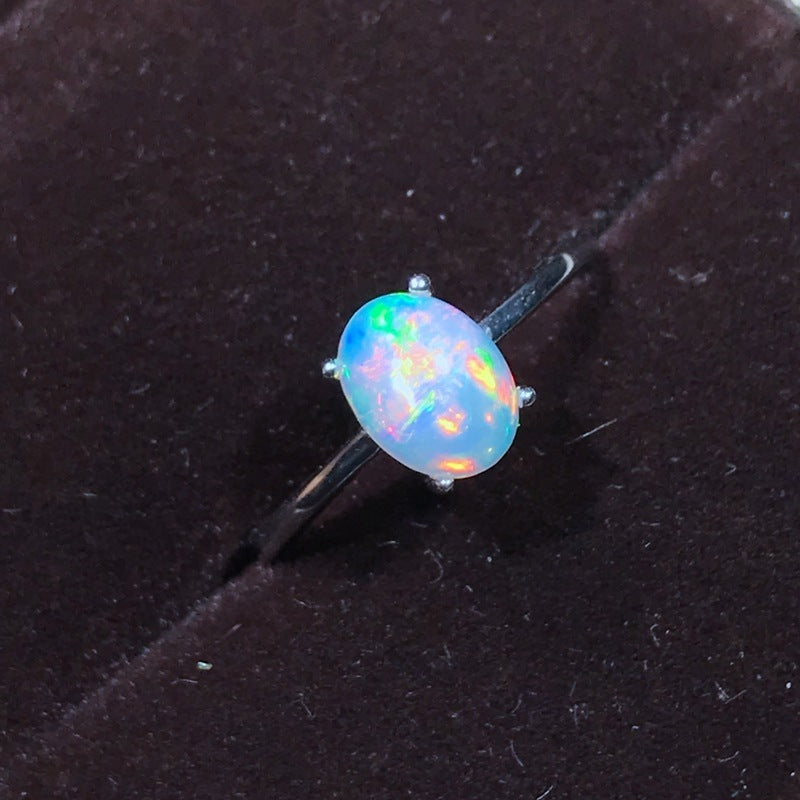 S925 Ladies Fashion Opal Ring