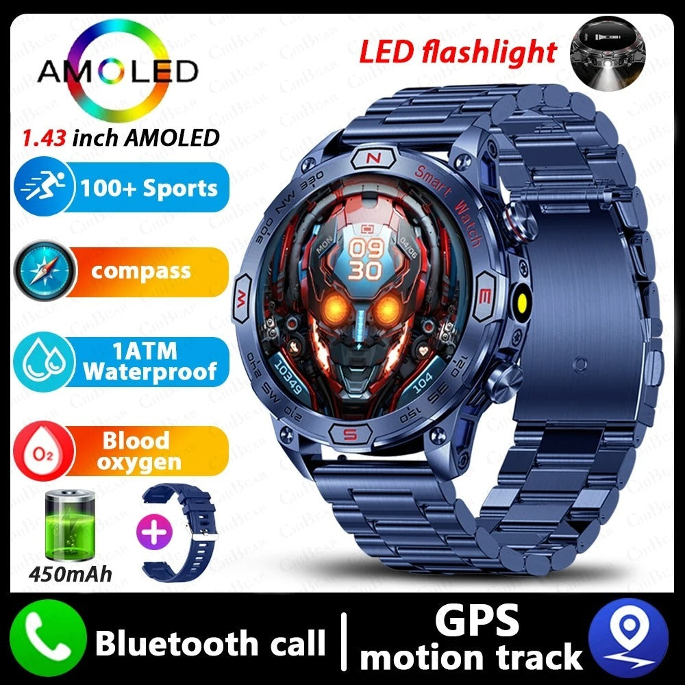 HD AMOLED Bluetooth Smartwatch