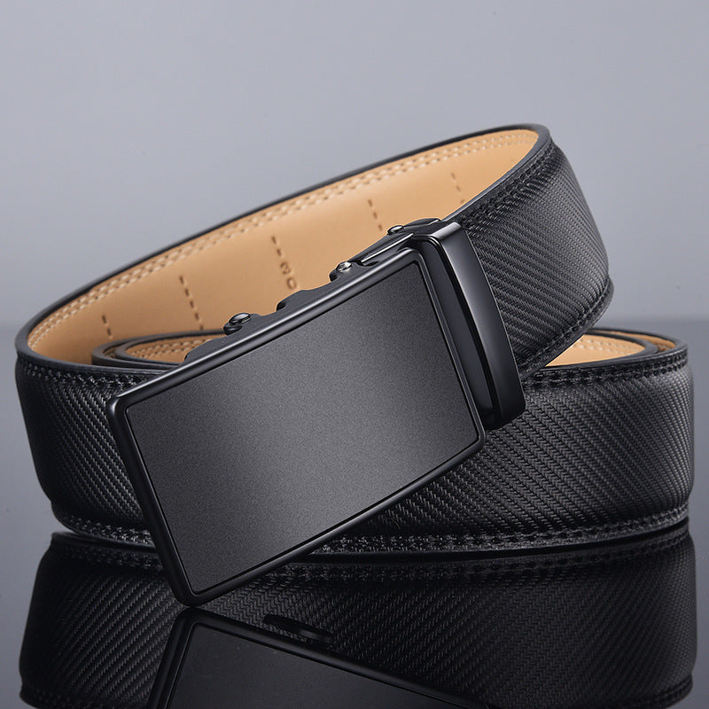 Men’s Two-layer Cowhide Click Belt