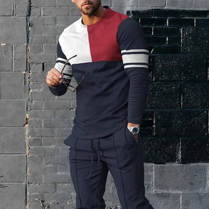 Men's Multicolor Long Sleeve Suit