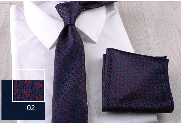 Business Formal Wear Tie and Pocket Square Set