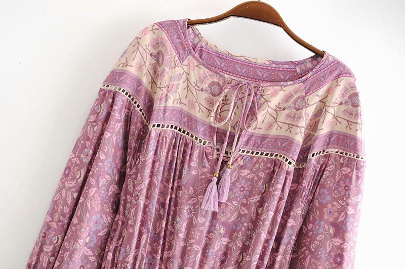 Statement Print Long Dress
