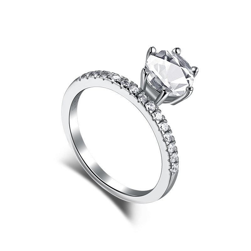 S925 Sterling Silver Diamond Ring
