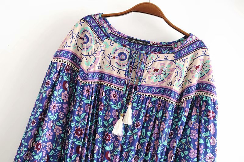 Statement Print Long Dress