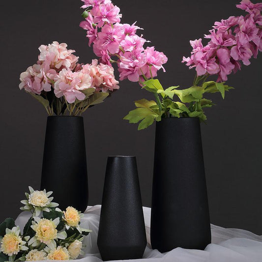 Black Ceramic Vase Decor