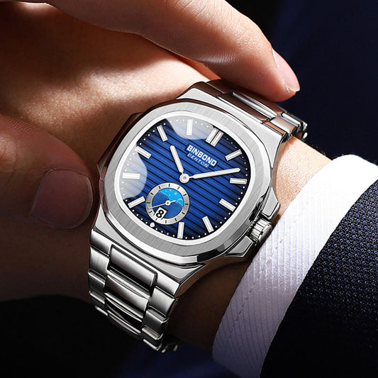 Retro Steel Belt Quartz Watch Waterproof