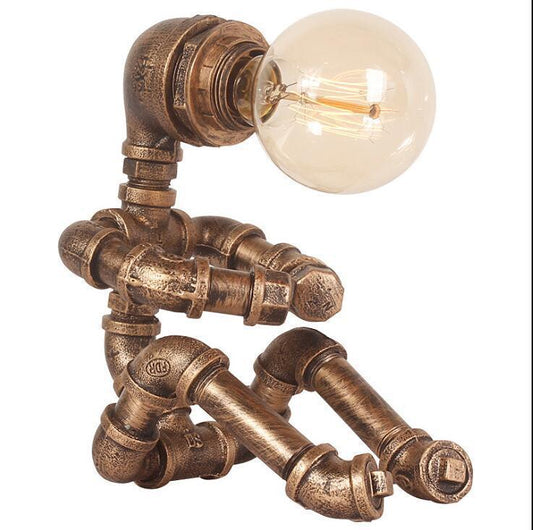 Robot Water Pipe Bedside Desk Lamp