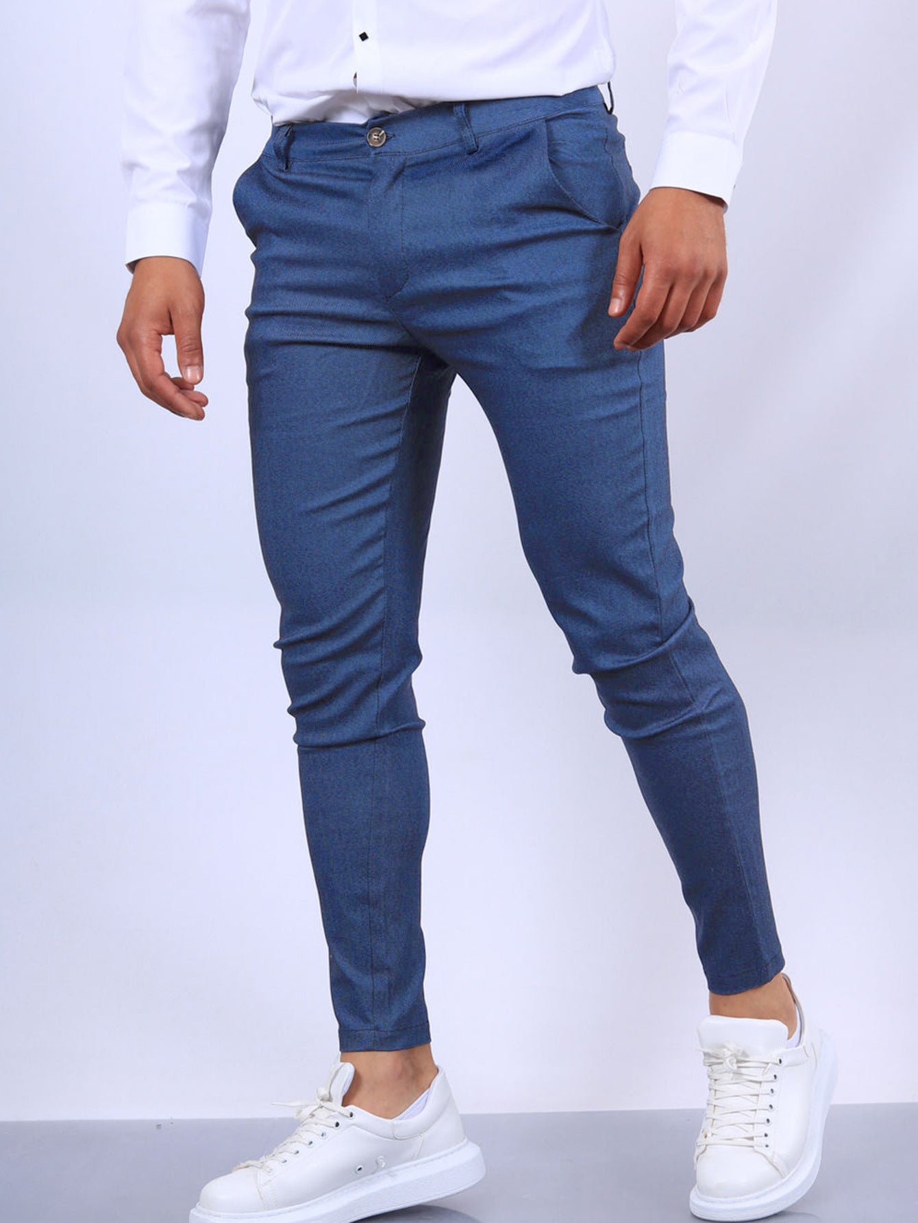 Men’s Slim Button Office Pants