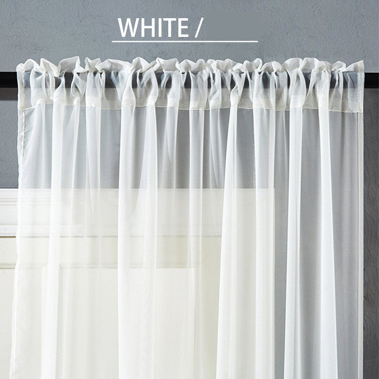 Modern Simple Cotton Linen Window Screen