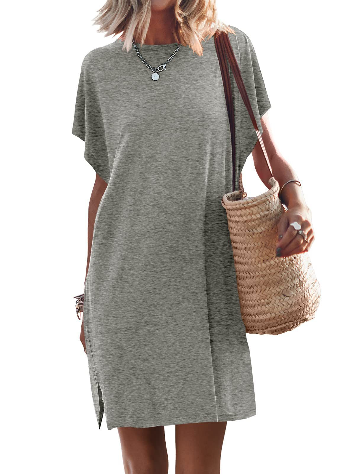 Batwing Sleeve Casual Dress