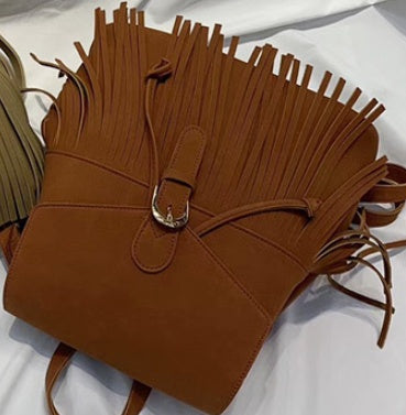 Frosted Women’s Tassel Backpack