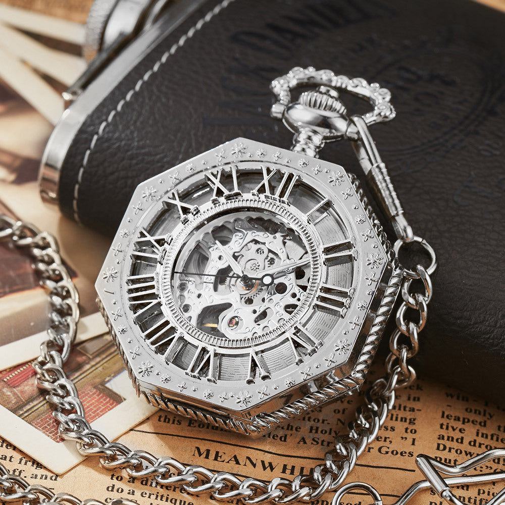 Octagonal Mechanical Pocket Watch