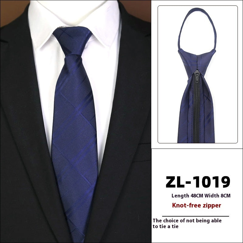 Men's Business Zipper Tie