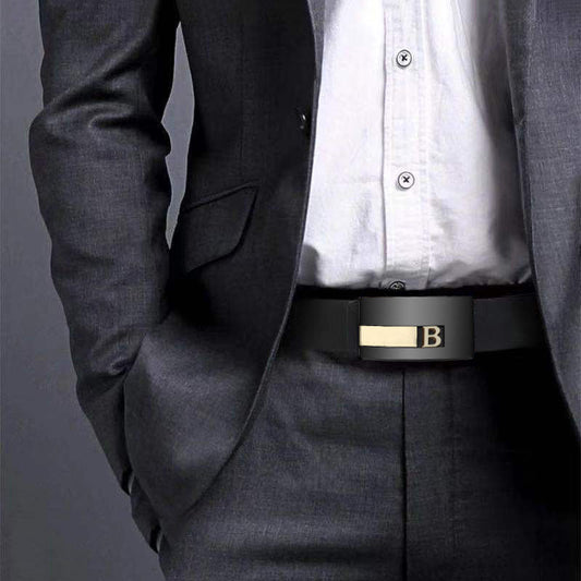 Leather Automatic Buckle Belt