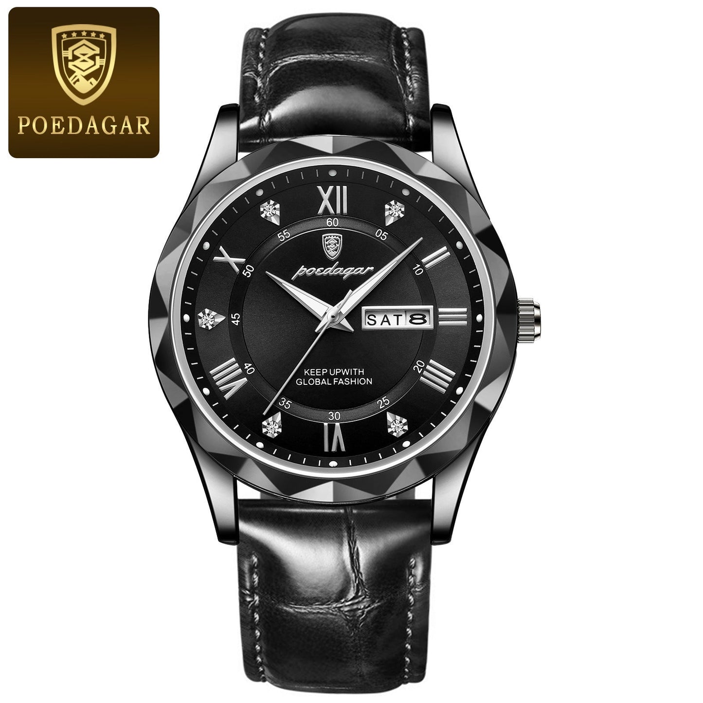 Men's Luxury Leather Quartz Watch