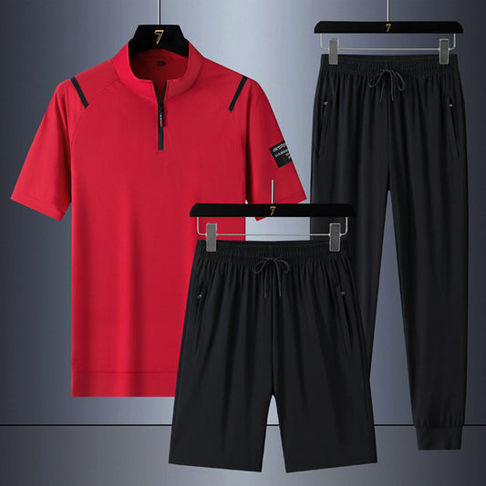 Ice Silk Quick-Dry 3-Piece Set