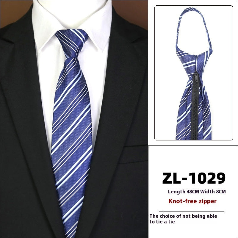 Men's Business Zipper Tie