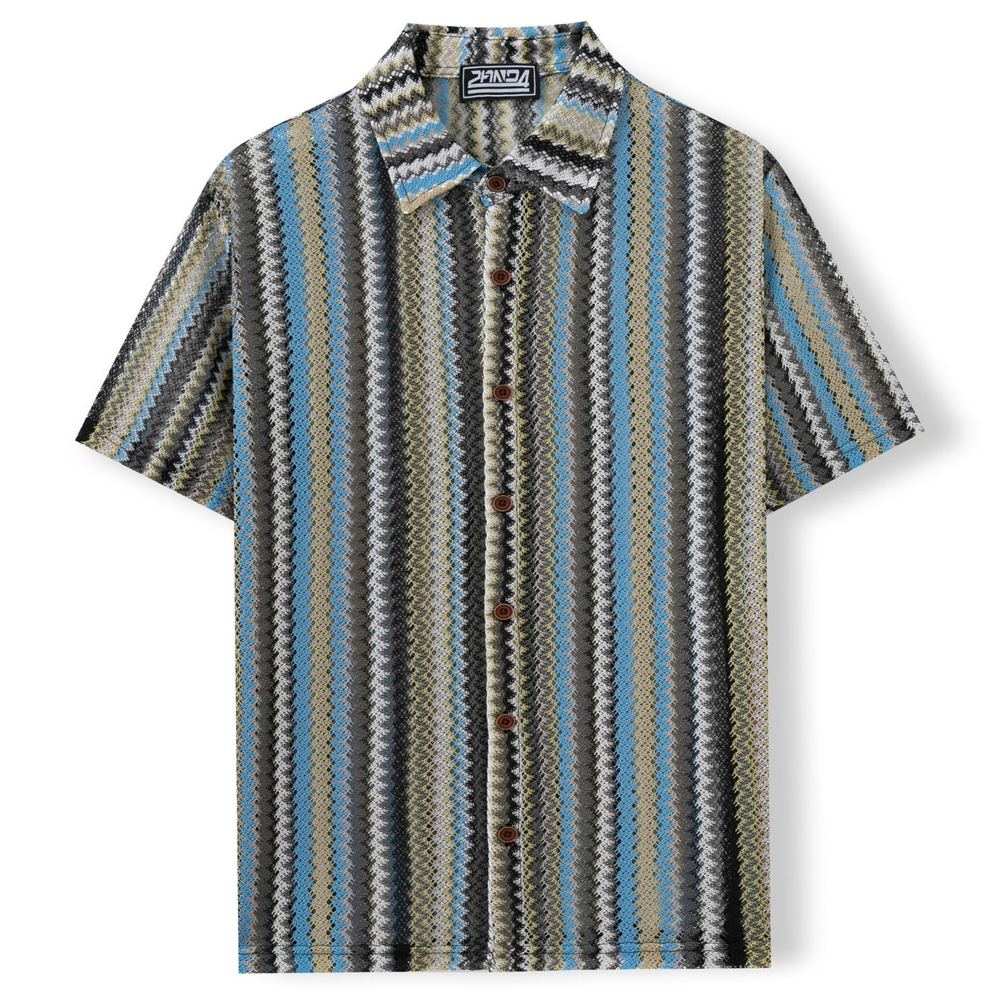 Men's Summer Ethnic Striped Shirt