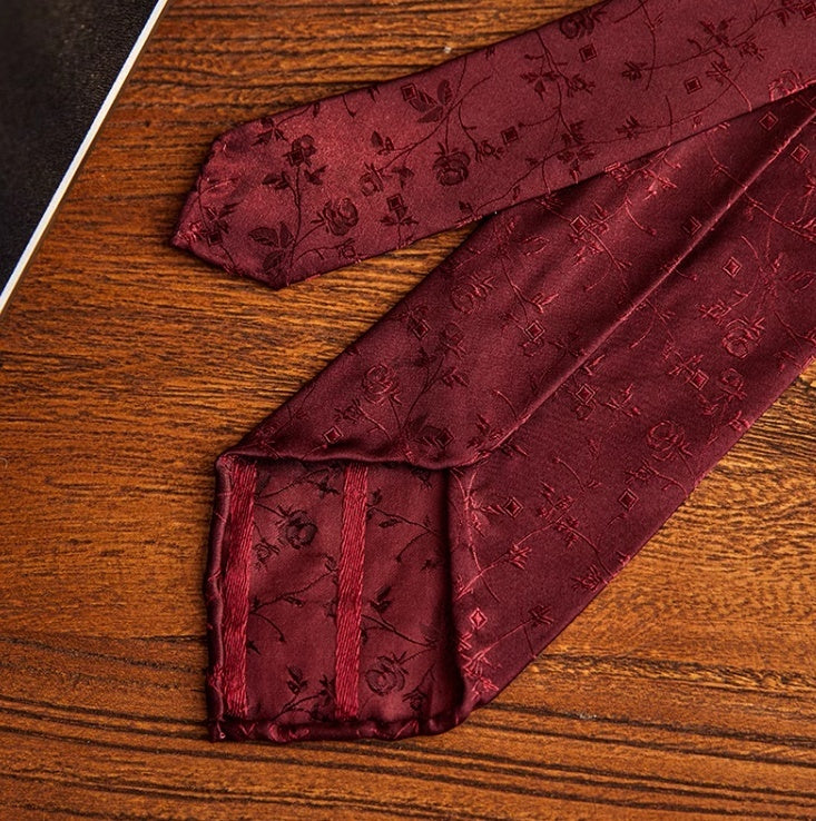 Handmade Silk Jacquard Wool Tie