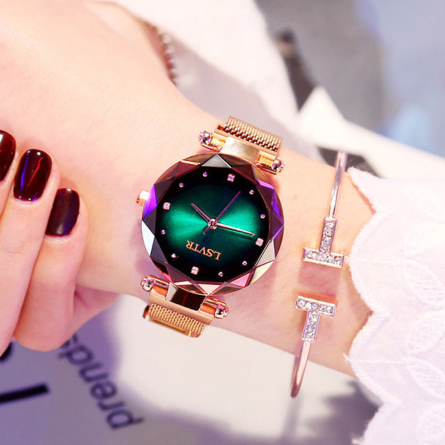 Rose Gold Diamond Starry Sky Watch