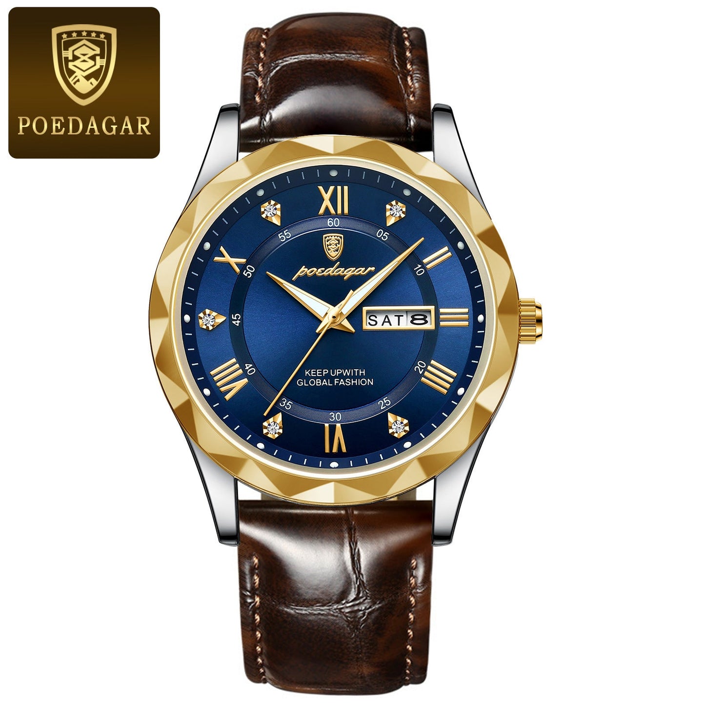 Men's Luxury Leather Quartz Watch