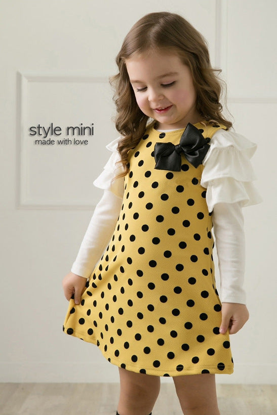 Girls' Polka Dot Princess Dress