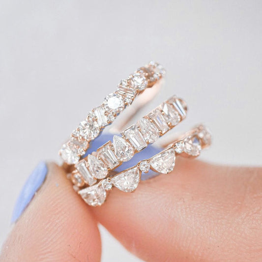 S925 Luxury White Diamond Ring