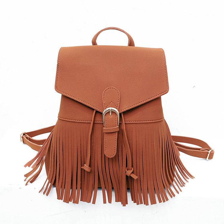 Frosted Women’s Tassel Backpack
