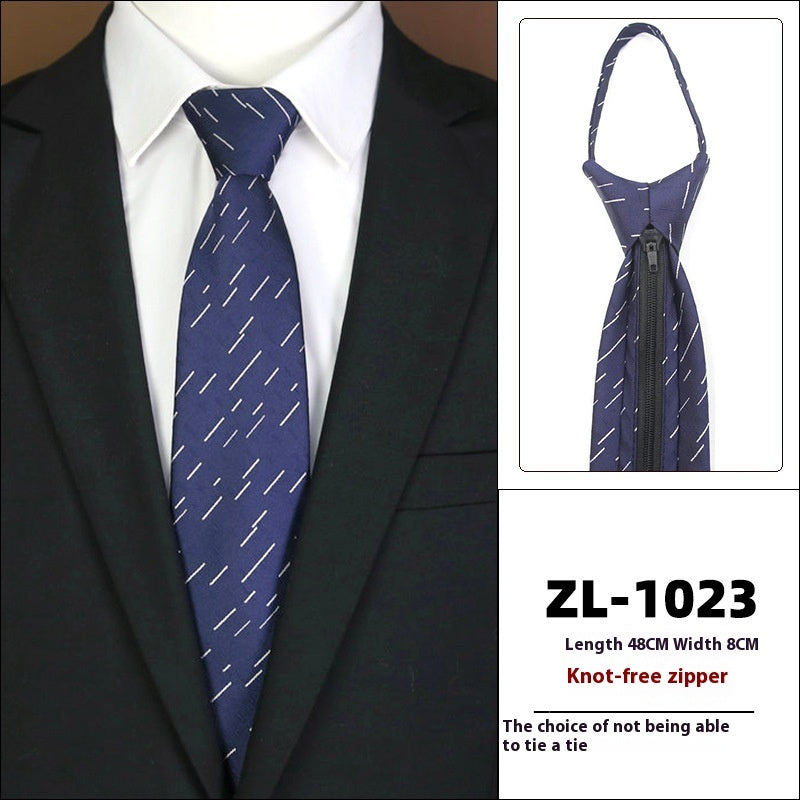 Men's Business Zipper Tie