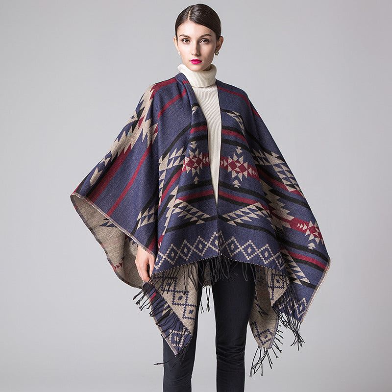 Diamond Fringe Shawl