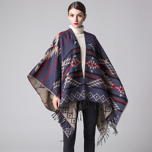 Diamond Fringe Shawl