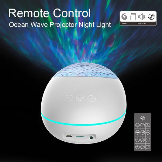 Ocean Wave LED Projector with Bluetooth Speaker
