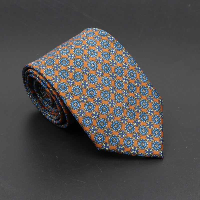 Super Soft Bohemian Silk Tie Men’s Fashion 75mm Necktie