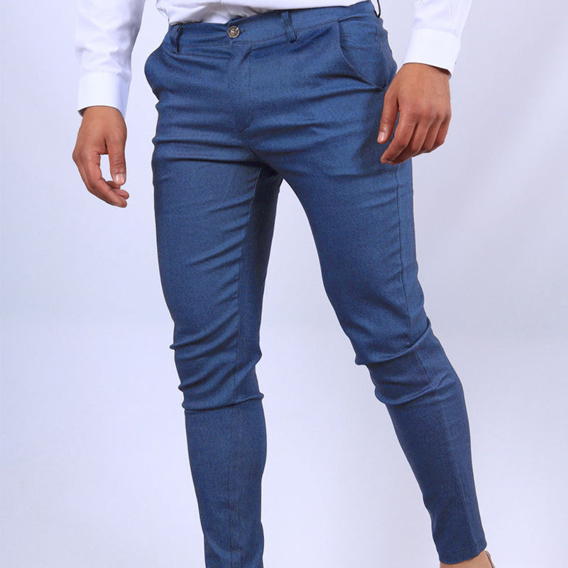 Men’s Slim Button Office Pants