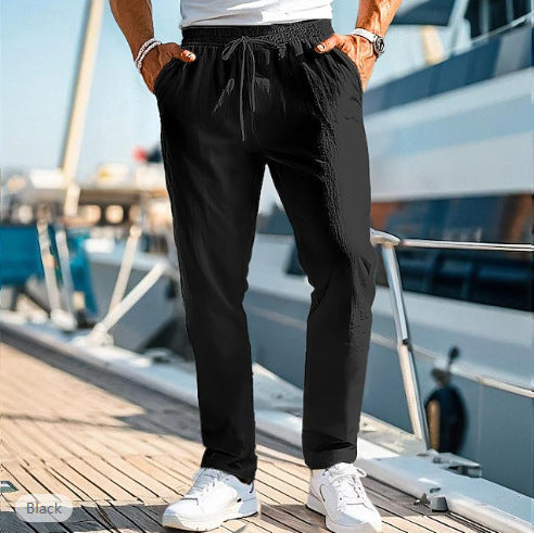 Men's Summer Elastic Waist Trousers
