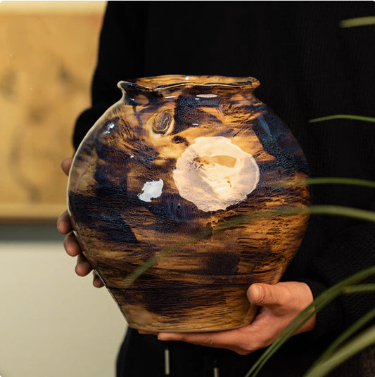Handmade High-Temp Glazed Ceramic Vase
