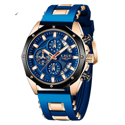 Luxury Silicone Sport Quartz Watch LIGE