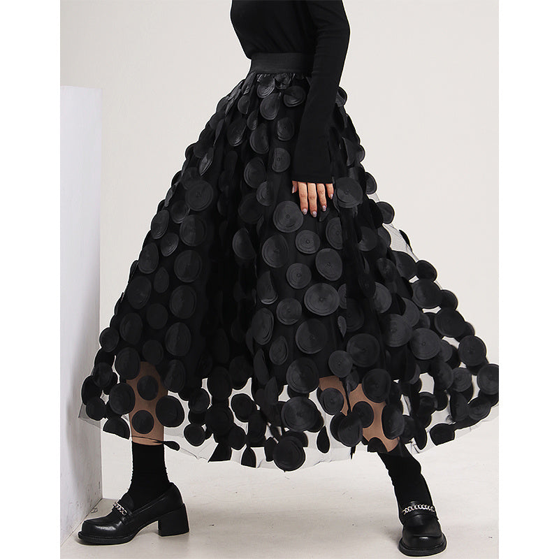 Retro A-Line Flare Skirt