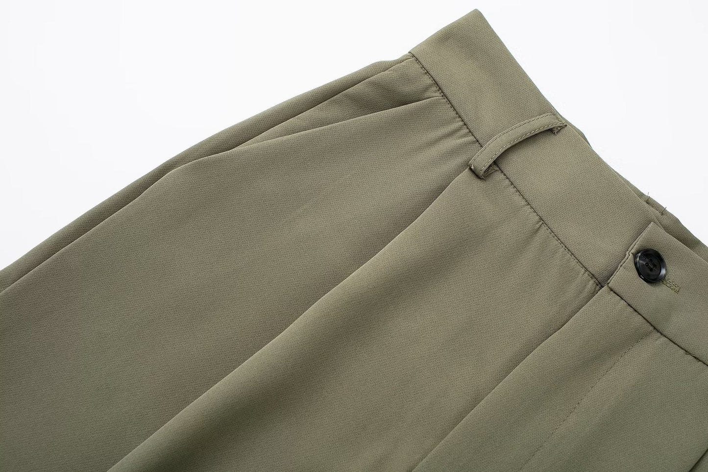 Women's French Pleated Wide Trousers