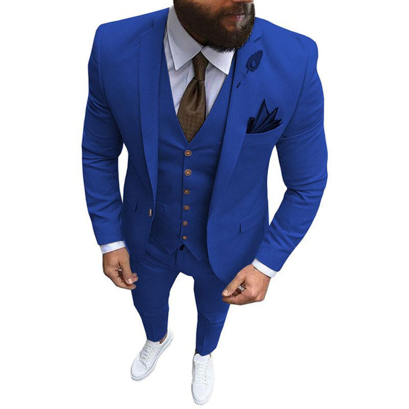 Men's Three-piece Vest Suit