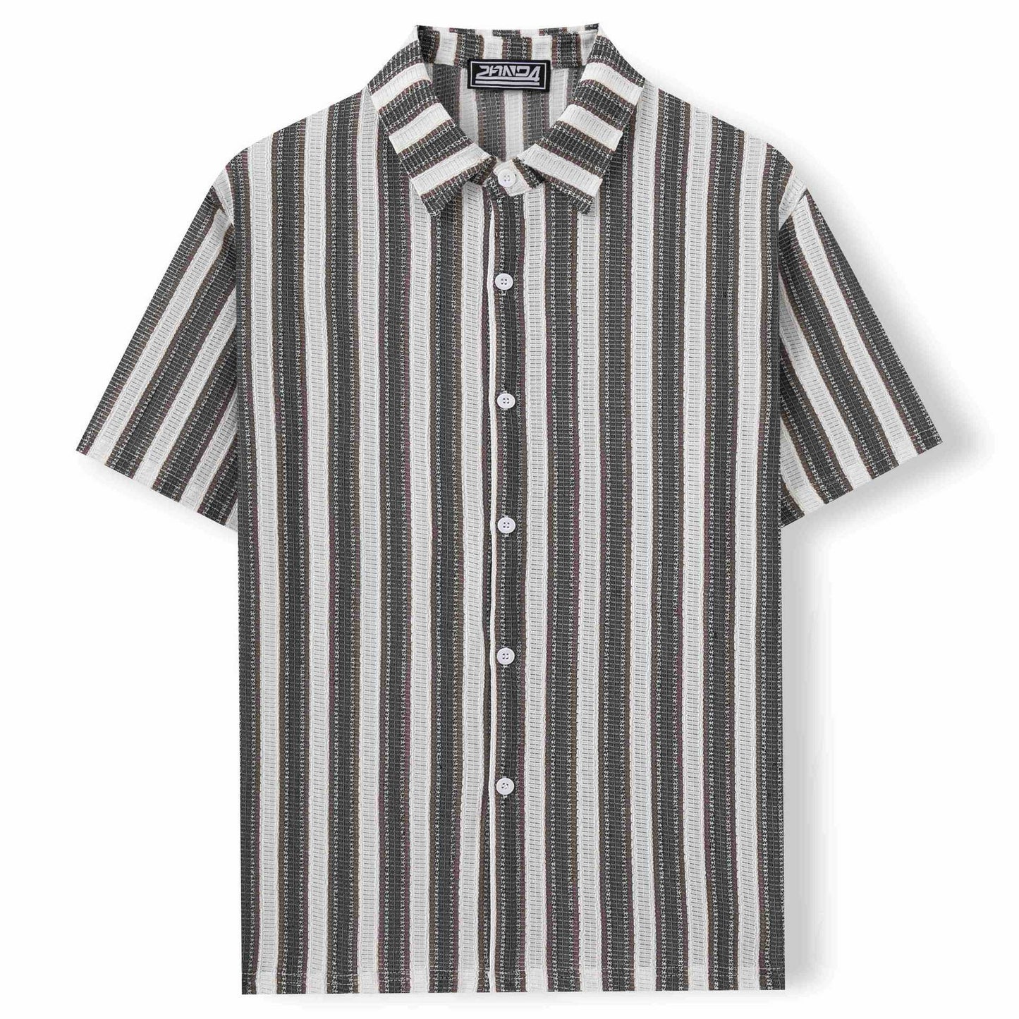 Men’s Beach Striped Short Sleeve Shirt