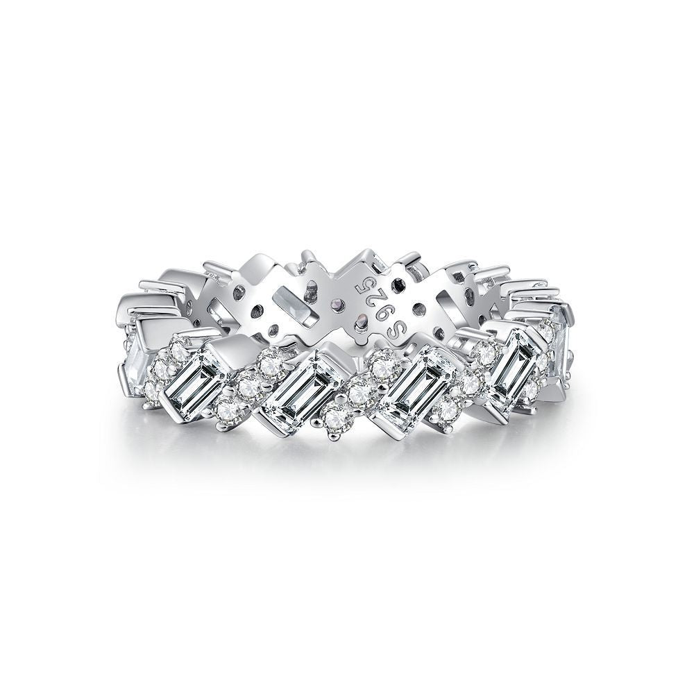 S925 Silver Diamond Ring